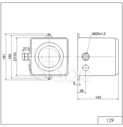 Sygnalizator akustyczny 110 dB, 129, 24 V DC, 12905255
