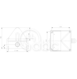 Sygnalizator optyczny czerwony, Quadro F12-3G/3D ATEX, 230 V AC, 21041105008
