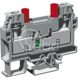 Złącze śrubowe 10 mm², pomiarowe, szare, SCB.10/CD/GR