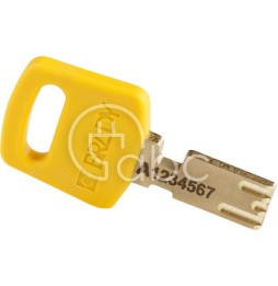 Kłódka LOTO SafeKey nylonowa, szekla stalowa 38 mm, żółta (6 szt.), 150225