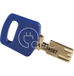 Kłódka bezpieczeństwa LOTO SafeKey, aluminiowa, szekla 76 mm, niebieska, 150241