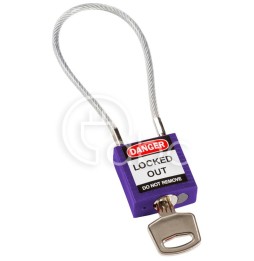 Kłódka bezpieczeństwa LOTO z linką (200 mm),...
