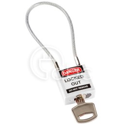 Kłódka bezpieczeństwa LOTO z linką (200 mm),...