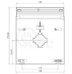 Przekładnik prądowy nn SASK 41.1, 600/1 A, 10 VA, kl. 10P15, S31-221BH