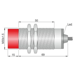 Czujnik indukcyjny, ATEX, model SI30-BE15 NC...