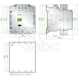 Stycznik 150 A 75 kW 4P 230 V AC 2Z+2R SCF150230