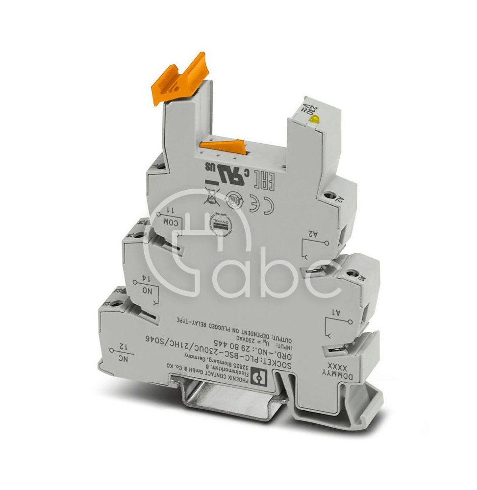 Gniazdo do przekaźnika serii REL-MR/OPT montaż na szynie DIN 2P 230 V AC/DC 10 A 2980445