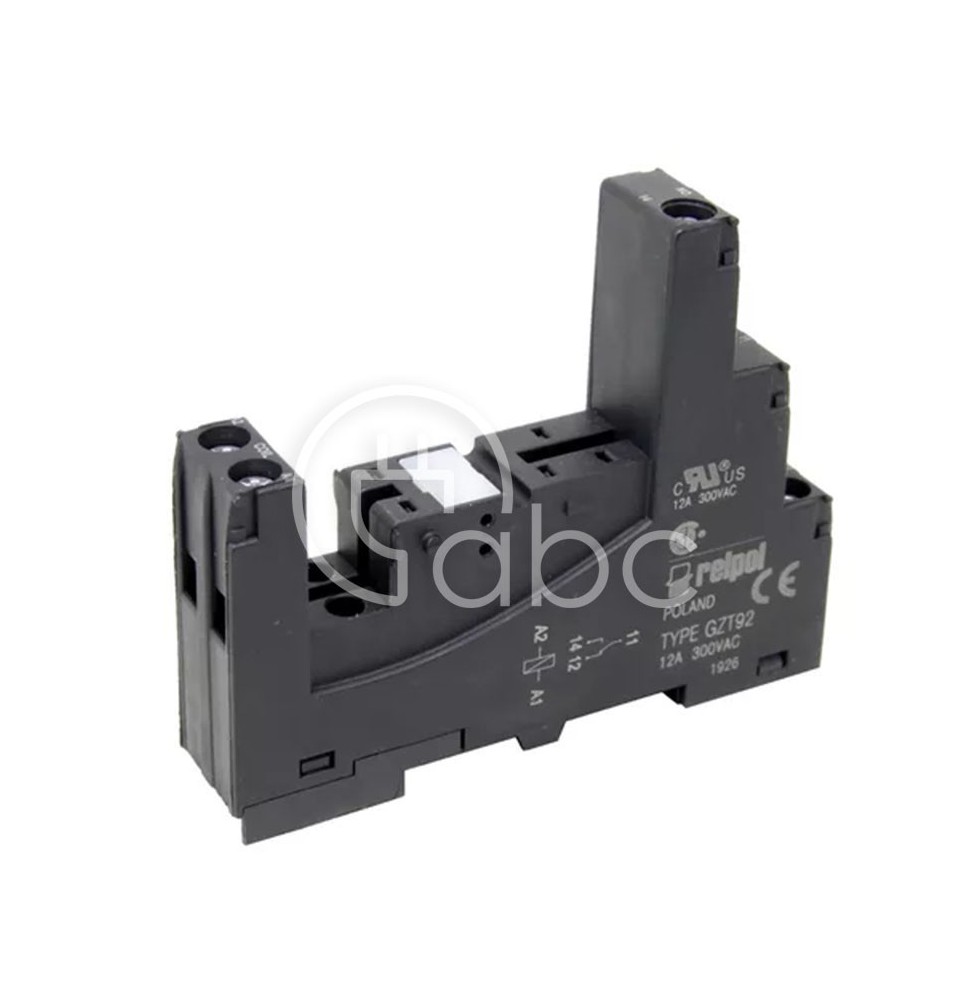 Gniazdo do przekaźnika serii R3N montaż na szynie DIN na panel 3P 300 V AC 10 A GZT3-CZARNE 852306
