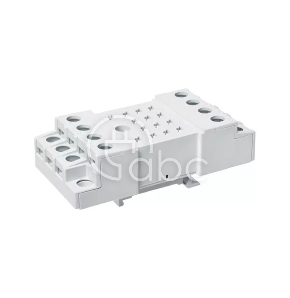 Gniazdo do przekaźnika serii R15 montaż na panel 4P 250 V AC 10 A GZ14 592022