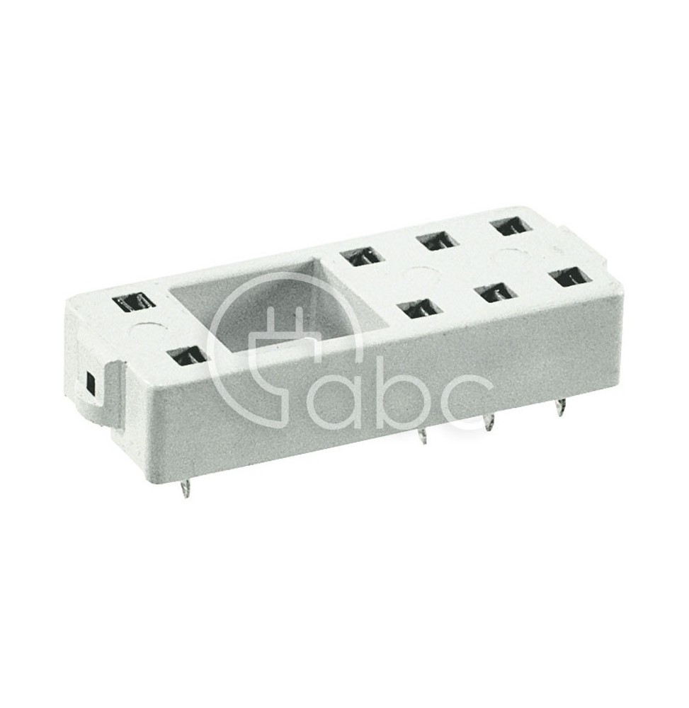 Gniazdo do przekaźnika serii RM84/RM85/RM87L/RM87P montaż do lutowania 2P 250 V AC 8 A PW80 592066