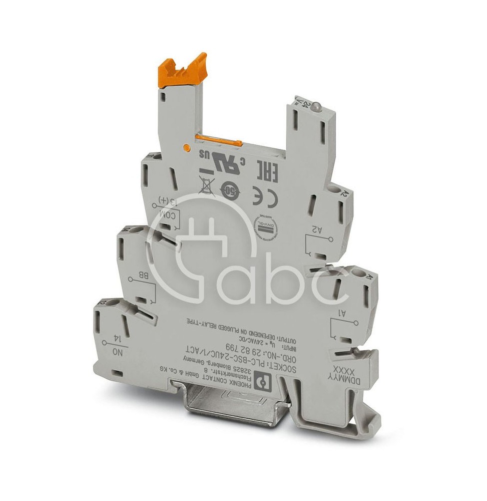 Gniazdo do przekaźnika serii REL-MR/OPT montaż na szynie DIN 1P 24 V AC/DC 6 A 2982799