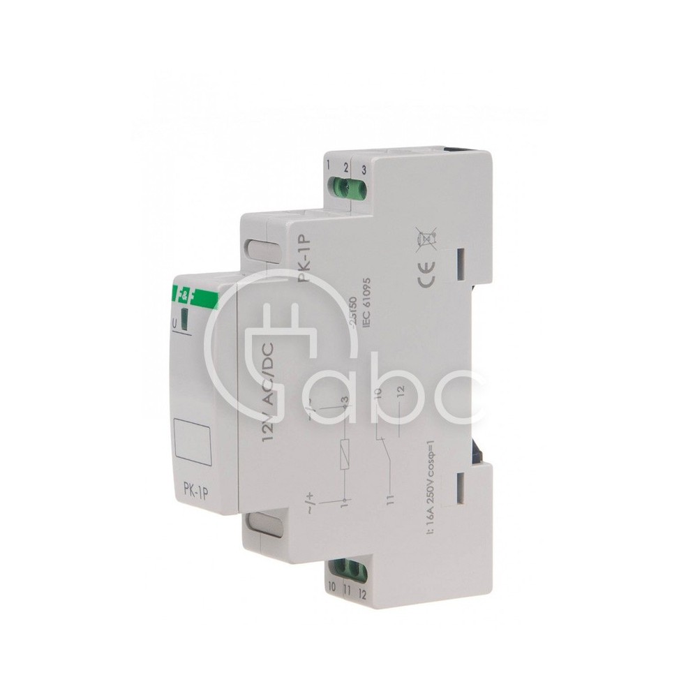 Przekaźnik elektromagnetyczny 12 V AC/DC 16 A PK-1P12