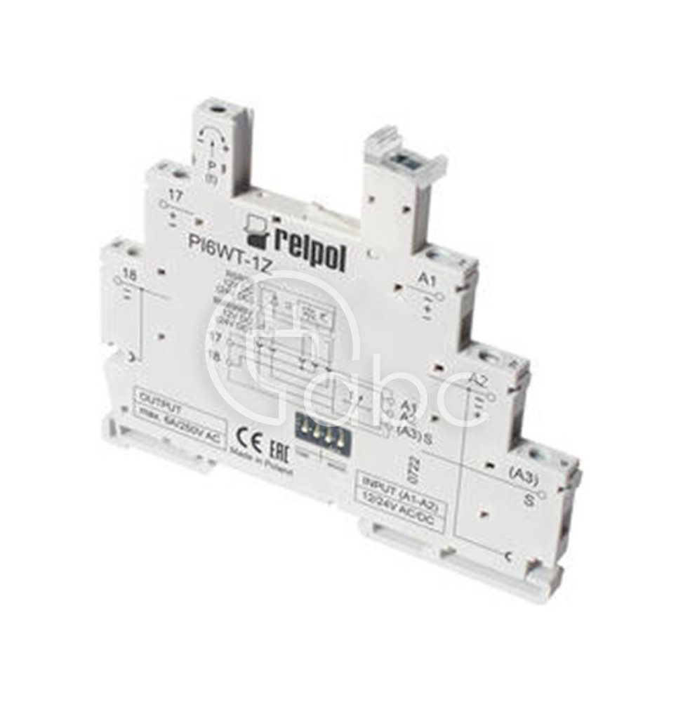 Przekaźnik czasowy 1Z 24 V AC/DC 1 s-10 dni 6 A wielofunkcyjny PIR6WT-1Z-24VAC/DC-T