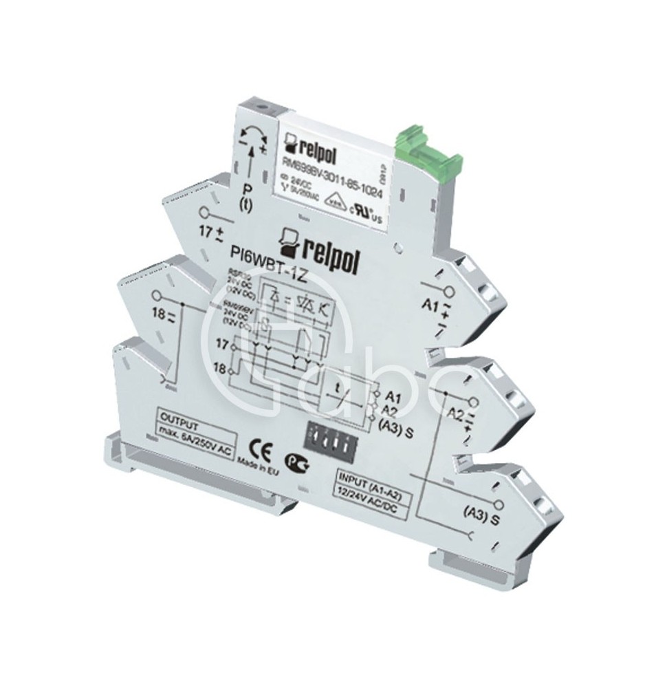 Przekaźnik czasowy 1Z 24 V AC/DC 1 s-10 dni 2 A wielofunkcyjny PIR6WBT-1Z-24VAC/DC-O