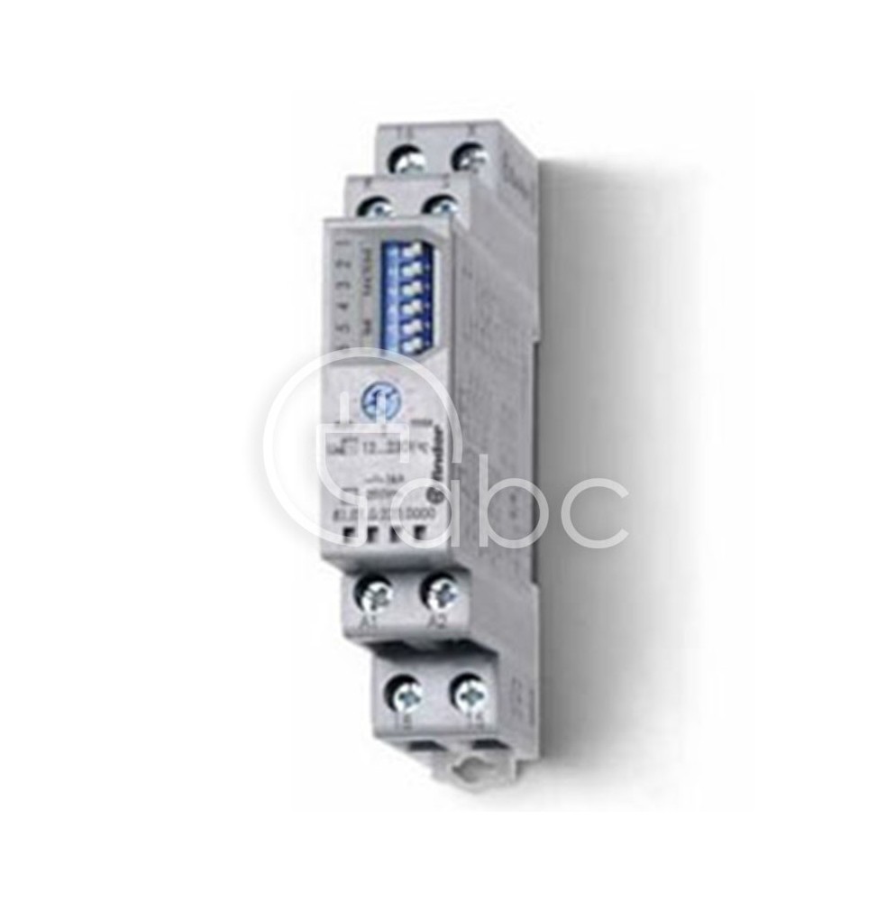 Przekaźnik czasowy 1P 12-230 V AC/DC 0,1 s-10 h 16 A wielofunkcyjny 81.01.0.230.0000T