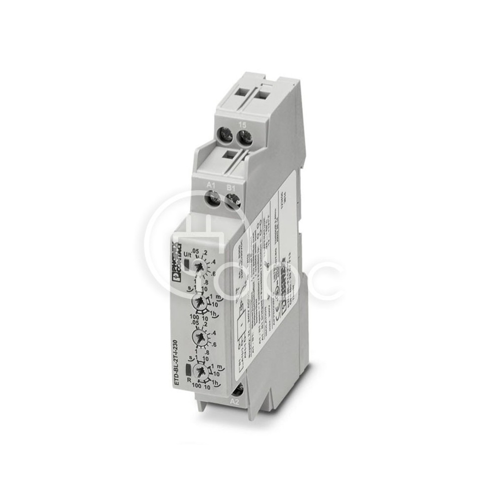 Przekaźnik czasowy 1P 24-240 V AC/DC 0,05 s-1 h 5 A ETD-BL-2T-I-230