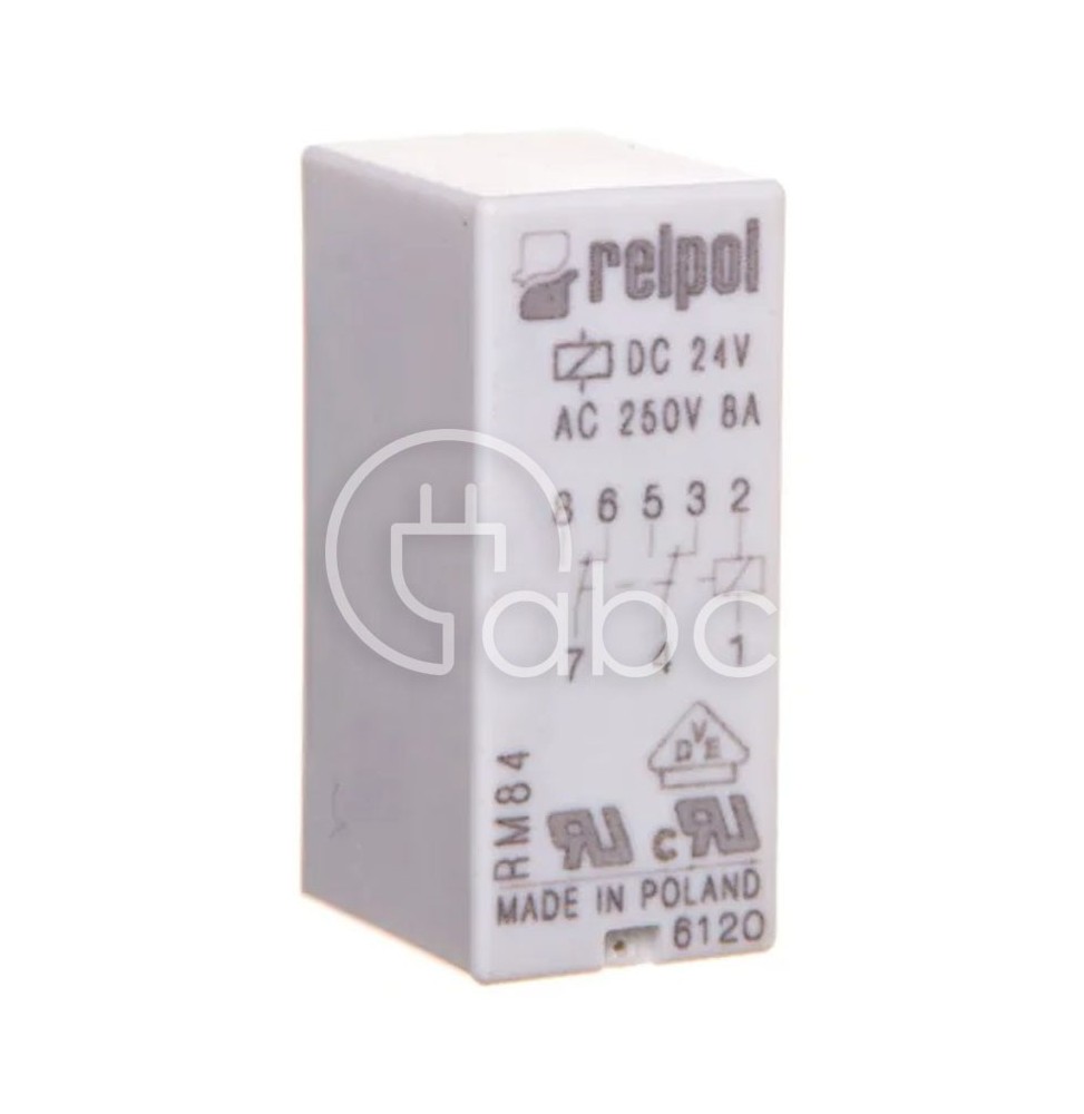 Przekaźnik miniaturowy serii RM84 2P 24 V DC 8 A RM84-2012-35-1024
