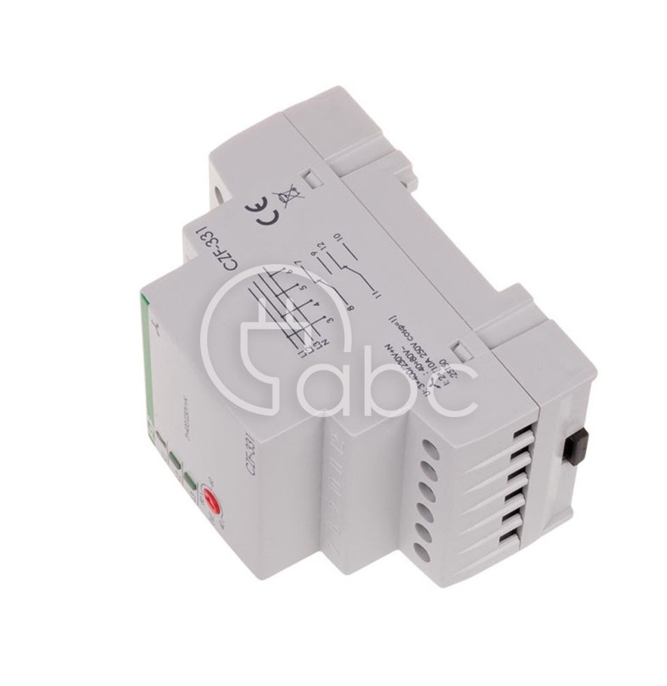 Przekaźnik nadzorczy zaniku faz 3-fazowy serii CZF-331 2P 400 V AC 8 A CZF-331-TRMS