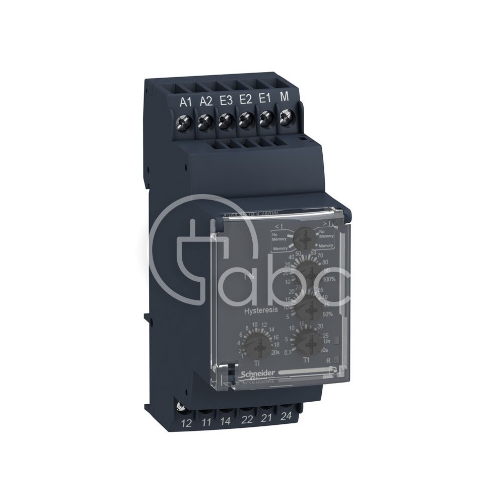 Przekaźnik nadzorczy prądu 1-fazowy serii RM35-J 2P zakres 2-500 mA 24-240 V AC/DC 5 A RM35JA31MW