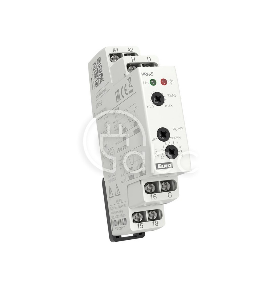 Przekaźnik nadzorczy poziomu cieczy 1P 24-240 V AC/DC HRH-5/UNI