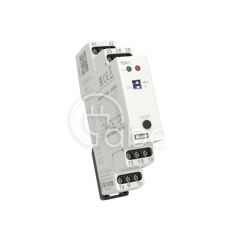 Przekaźnik nadzorczy temperatury uzwojenia silnika 2P 24-240 V AC/DC 8 A TER-7