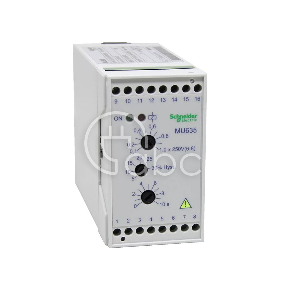 Przekaźnik nadzorczy napięcia 1-fazowy 2P 50-250 V AC/DC 5 A MU-635