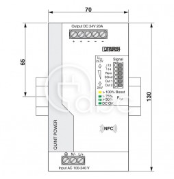 Zasilacz impulsowy 100-240 V AC/24 V DC 20 A 480 W QUINT4-PS/1AC/24DC/20 2904602
