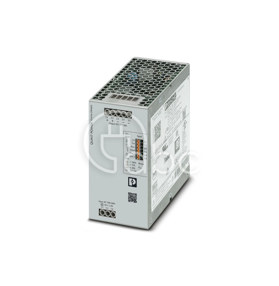 Zasilacz impulsowy 100-240 V AC/24 V DC 20 A 480 W QUINT4-PS/1AC/24DC/20 2904602