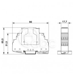 Wtyk z ochroną przed przepięciami PT 2X2-HF-24 DC-ST 2839729