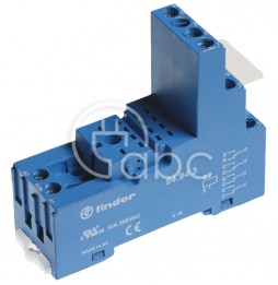 Gniazdo do przekaźnika serii 55.32/55.34/85.02/85.04 montaż na szynie DIN na panel 4P 250 V AC 10 A 94.94.3SPA