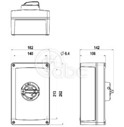 Rozłącznik przeciwwybuchowy aluminiowy 4x100 A EX II 2D IP66 KEA 4100 A4EX 2XM40PEX KST16MEX