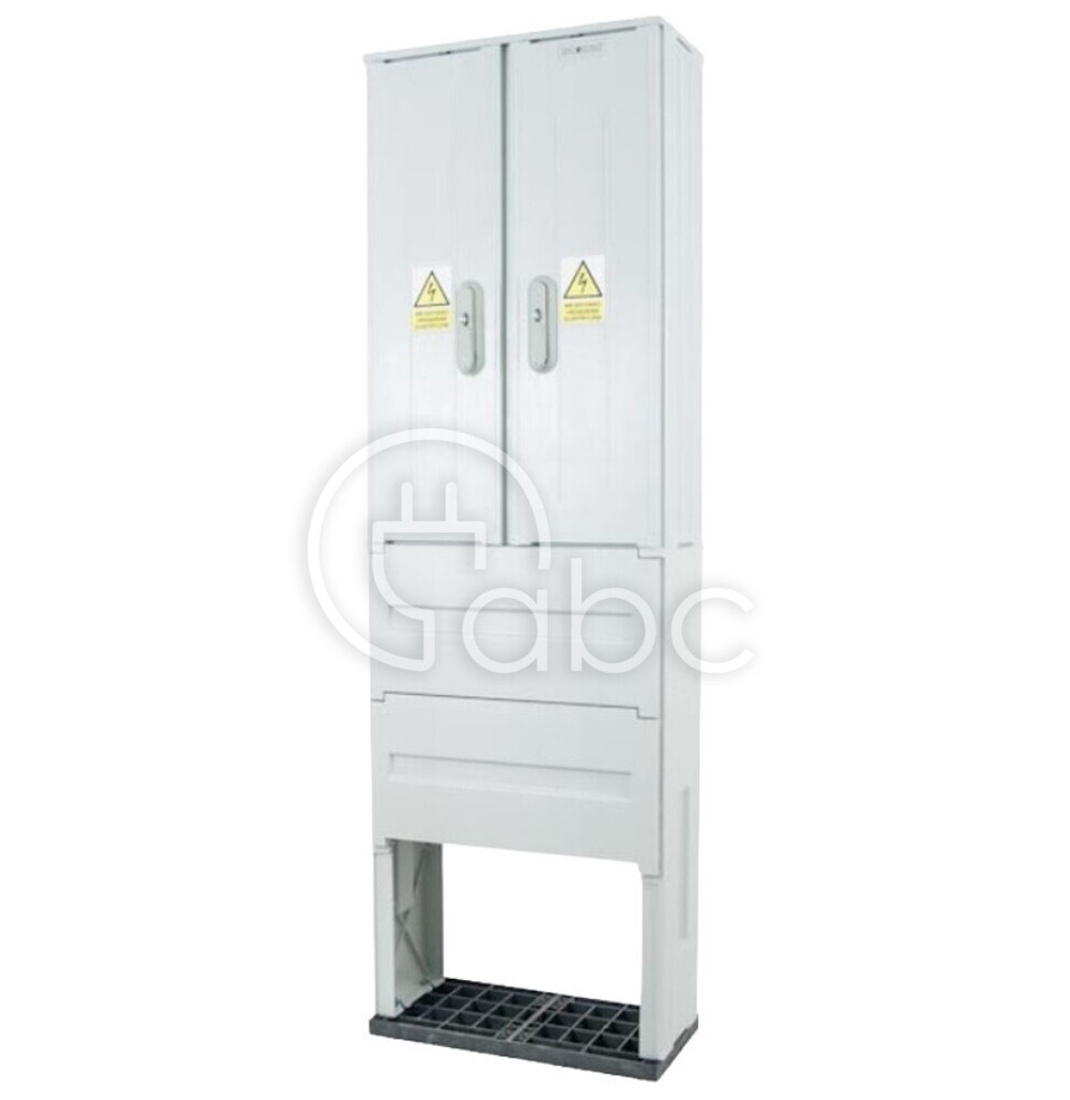 Obudowa termoutwardzalna SSTN 53x84/2/32 z fundamentem 2-komorowa daszek skośny IONK-42321-01-011