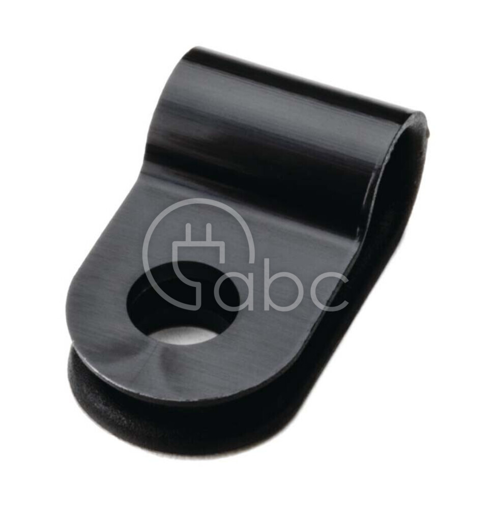 Plastikowa obejma P-Clip PA66HS 5 mm, kolor czarny