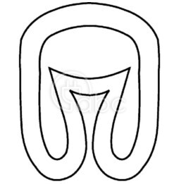 Oznacznik przewlekany, cięty, w kształcie strzałki, wstępnie zadrukowany 1-3 mm, kolor żółty 515-01704