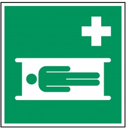 Znak bezpieczeństwa ISO – Nosze, PIC E013-315X315-PP-CRD/1