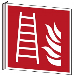 Znak bezpieczeństwa ISO – Drabina pożarowa, PIC F003-203X203-BIPVC/1