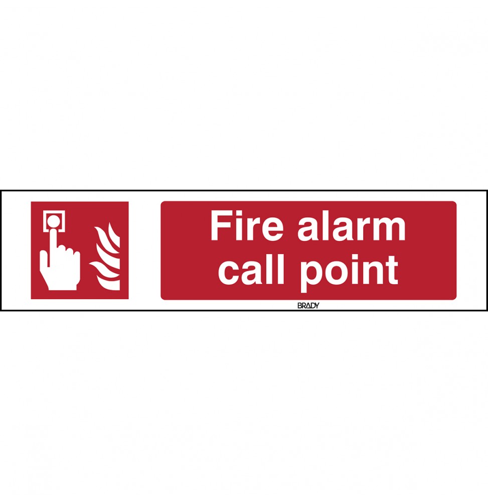 Znak ISO 7010 – Alarm pożarowy, STEN F005-297X420-PE-CRD/1