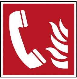 Znak bezpieczeństwa ISO – Telefon bezpieczeństwa, PIC F006-400X400-PP-CRD/1