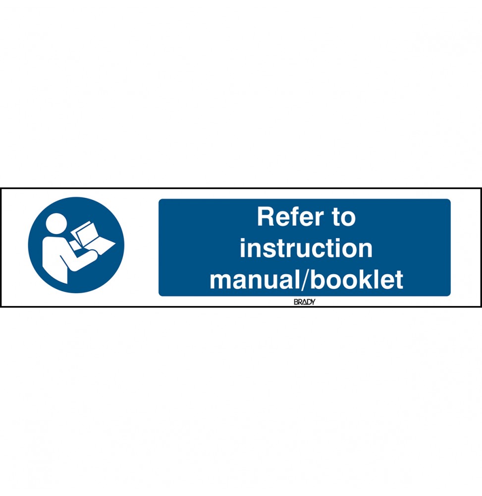 Znak ISO 7010 – Zapoznaj się z instrukcją, STEN M002-297X74-PP-CRD/1
