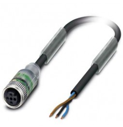 Kabel czujnika/urządzenia wykonawczego - SAC-3P- 1,5-PVC/M12FS-2L - 1414556