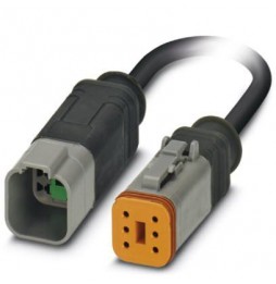 Kabel czujnika/urządzenia wykonawczego - SAC-6P-DTMS/ 0,3-PUR/DTFS - 1415035