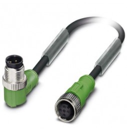 Kabel czujnika/urządzenia wykonawczego - SAC-4P-M12MR/0,6-PVC/M12FS - 1415628