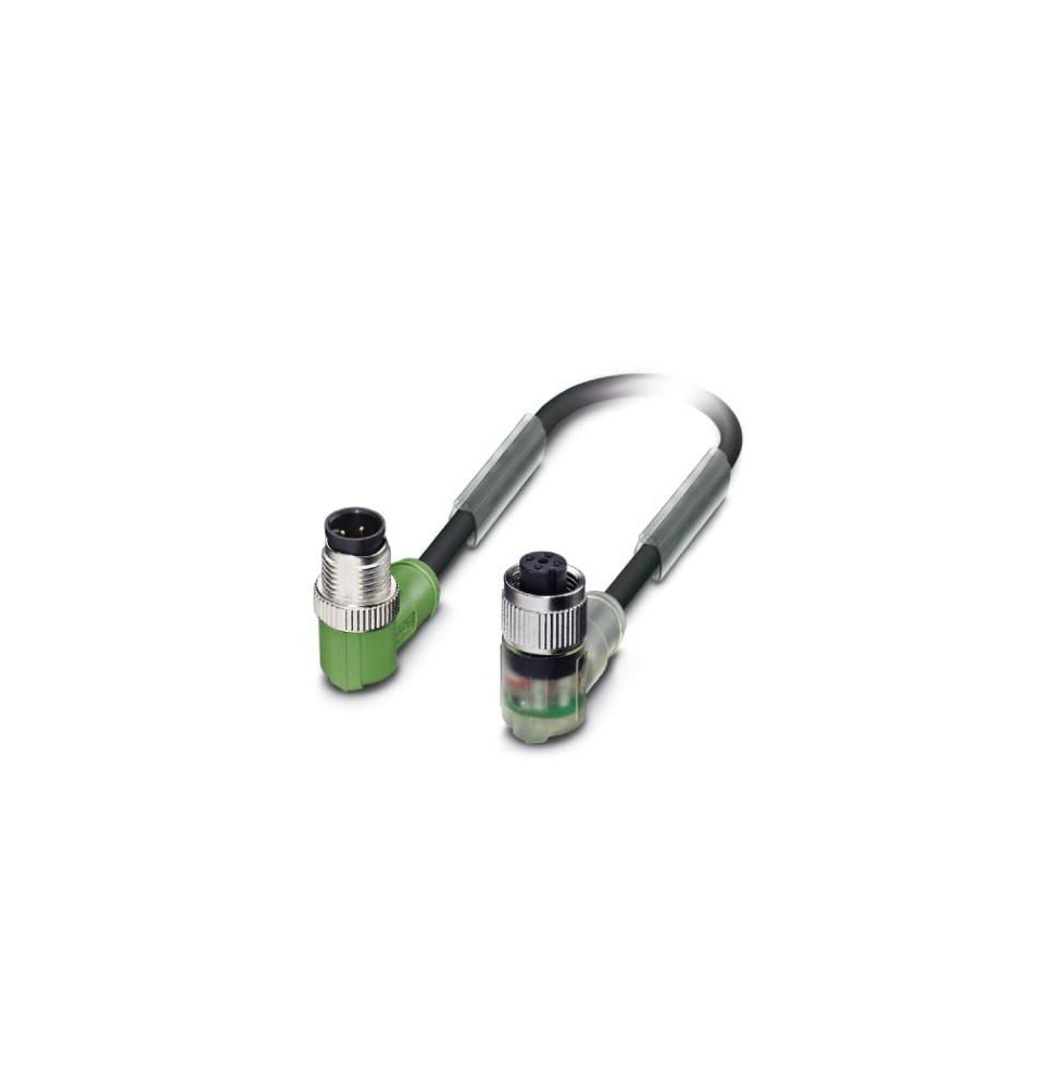 Kabel czujnika/urządzenia wykonawczego - SAC-4P-M12MR/0,6-PVC/M12FR-3L - 1415647