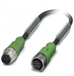 Kabel czujnika/urządzenia wykonawczego - SAC-5P-M12MS/0,6-PVC/M12FS - 1415696