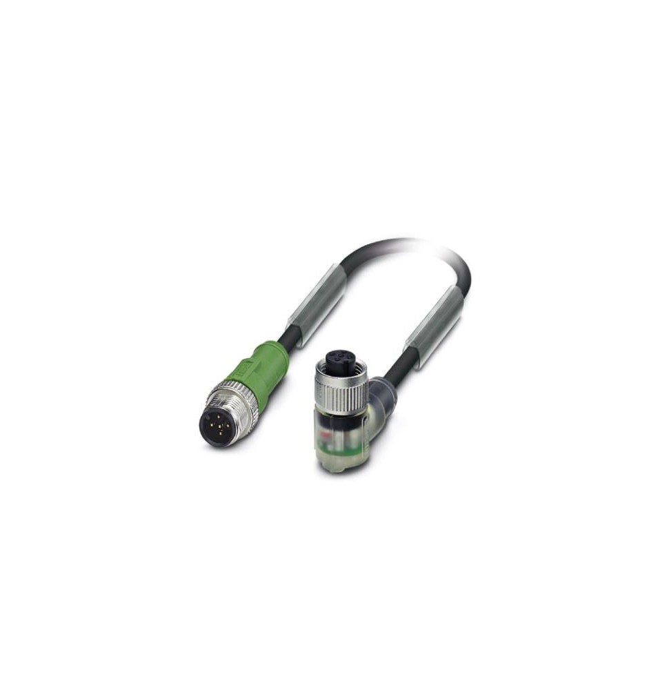 Kabel czujnika/urządzenia wykonawczego - SAC-5P-M12MS/0,3-PVC/M12FR-3L - 1415703