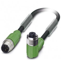 Kabel czujnika/urządzenia wykonawczego - SAC-3P-M12MS/ 0,6-PUR/M12FR SH - 1500936