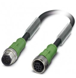 Kabel czujnika/urządzenia wykonawczego - SAC-8P-M12MS/ 0,3-PUR/M12FS - 1522671