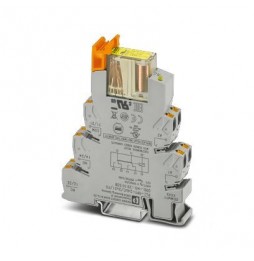 Przekaźnik interfejsowy serii PLC-RPT 2P 24 V AC/DC 6 A PLC-RPT-24UC/2X21/FG
